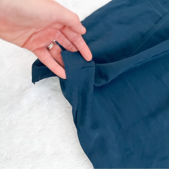 NWT- CHASER Silk Basics Deep Armhole Tank in Sailor Blue - Picture 4 of 8